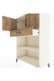 Hyperion Dolap 2 Raflı Tek Çekmeceli 2 Kapaklı 88x44x134 Aytaşı-Çam