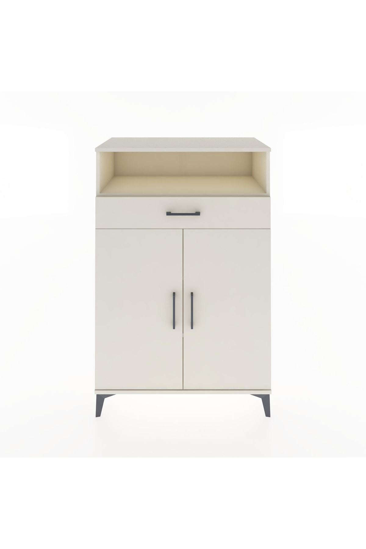 Hyperion Dolap 3 Raflı Tek Çekmeceli 2 Kapaklı 88x44x134 Aytaşı-Aytaşı