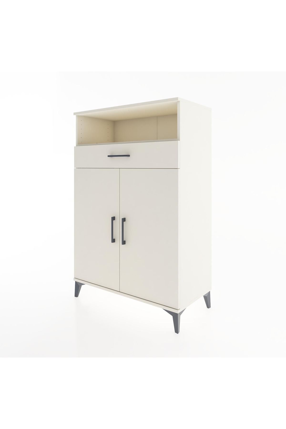 Hyperion Dolap 3 Raflı Tek Çekmeceli 2 Kapaklı 88x44x134 Aytaşı-Aytaşı