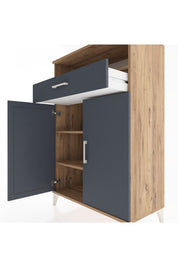 Hyperion Dolap 3 Raflı Tek Çekmeceli 2 Kapaklı 88x44x134 - S51M083V8B