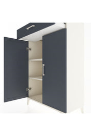 Hyperion Dolap 2 Raflı Tek Çekmeceli 2 Kapaklı 88x44x134 Aytaşı-Antrasit