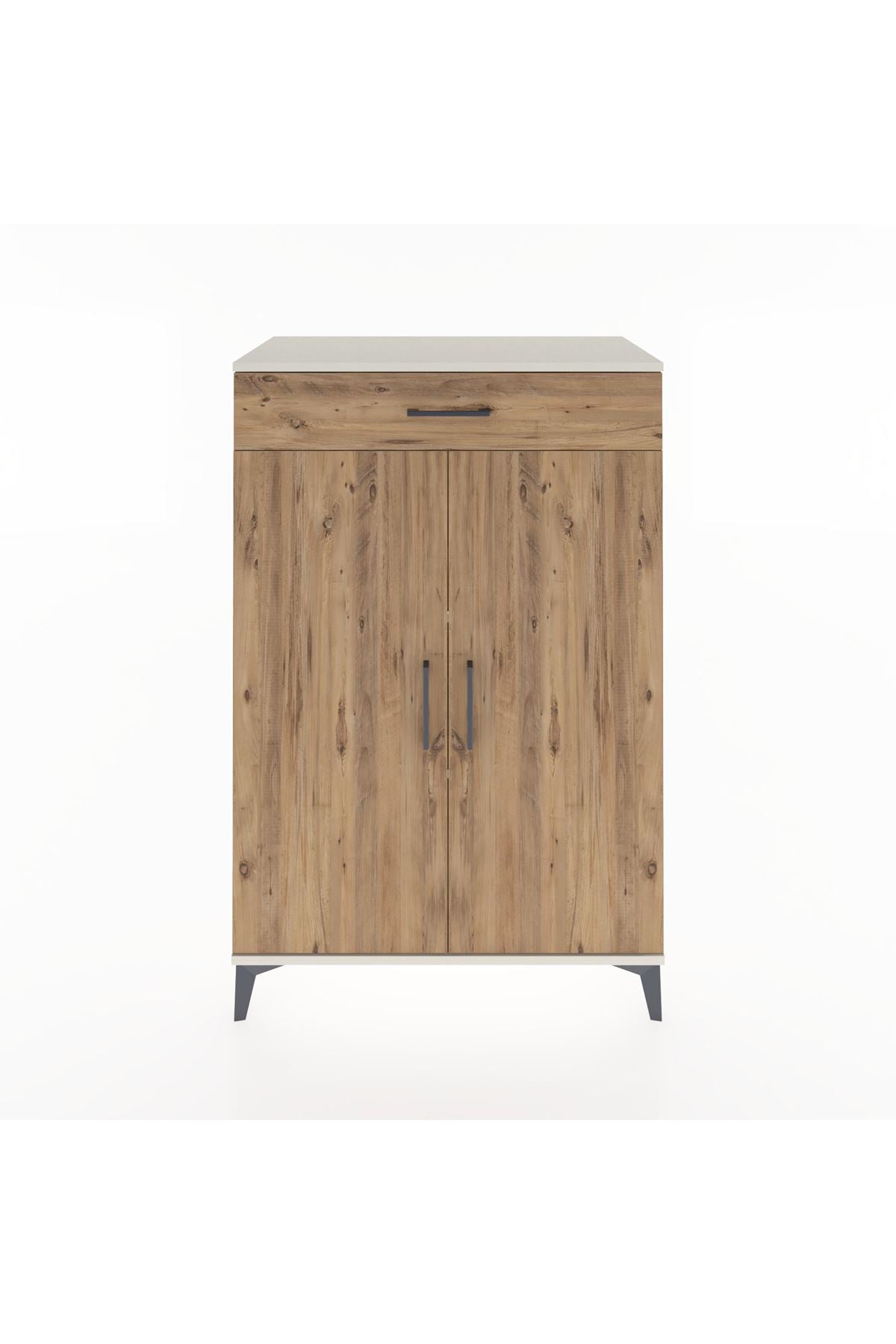 Hyperion Dolap 2 Raflı Tek Çekmeceli 2 Kapaklı 88x44x134 Aytaşı-Çam