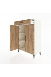 Hyperion Dolap 2 Raflı Tek Çekmeceli 2 Kapaklı 88x44x134 Aytaşı-Çam