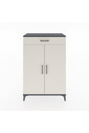 Hyperion Dolap 2 Raflı Tek Çekmeceli 2 Kapaklı 88x44x134 Antrasit-Aytaşı