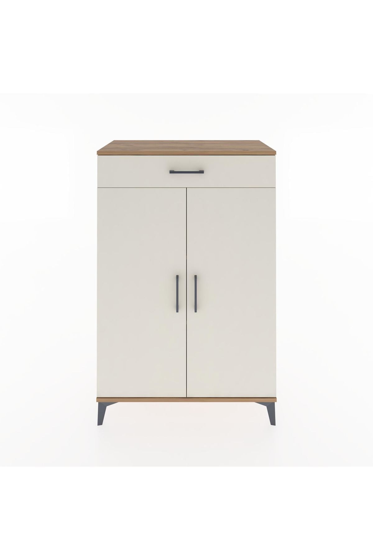 Hyperion Dolap 2 Raflı Tek Çekmeceli 2 Kapaklı 88x44x134 Çam-Aytaşı