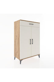 Hyperion Dolap 2 Raflı Tek Çekmeceli 2 Kapaklı 88x44x134 Çam-Aytaşı