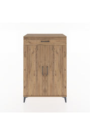 Hyperion Dolap 2 Raflı Tek Çekmeceli 2 Kapaklı 88x44x134 Çam-Çam