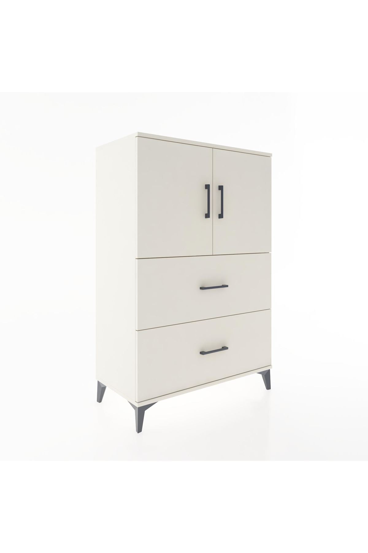 Hyperion Dolap 2 Raflı 2 Çekmeceli 2 Kapaklı 88x44x134 Aytaşı-Aytaşı