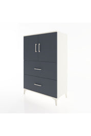 Hyperion Dolap 2 Raflı 2 Çekmeceli 2 Kapaklı 88x44x134 Aytaşı-Antrasit