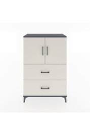 Hyperion Dolap 2 Raflı 2 Çekmeceli 2 Kapaklı 88x44x134 Antrasit-Aytaşı