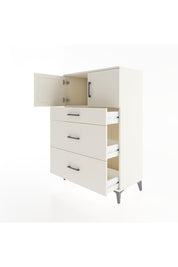 Hyperion Dolap Tek Raflı 3 Çekmeceli 2 Kapaklı 88x44x134 Aytaşı-Aytaşı