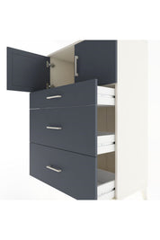 Hyperion Dolap Tek Raflı 3 Çekmeceli 2 Kapaklı 88x44x134 - S51M086V2B