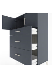 Hyperion Dolap Tek Raflı 3 Çekmeceli 2 Kapaklı 88x44x134 - S51M086V5B