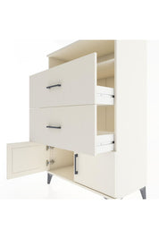 Hyperion Dolap Tek Raflı 2 Çekmeceli 2 Kapaklı 88x44x134 Aytaşı-Aytaşı