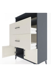 Hyperion Dolap Tek Raflı 2 Çekmeceli 2 Kapaklı 88x44x134 - S51M087V4B