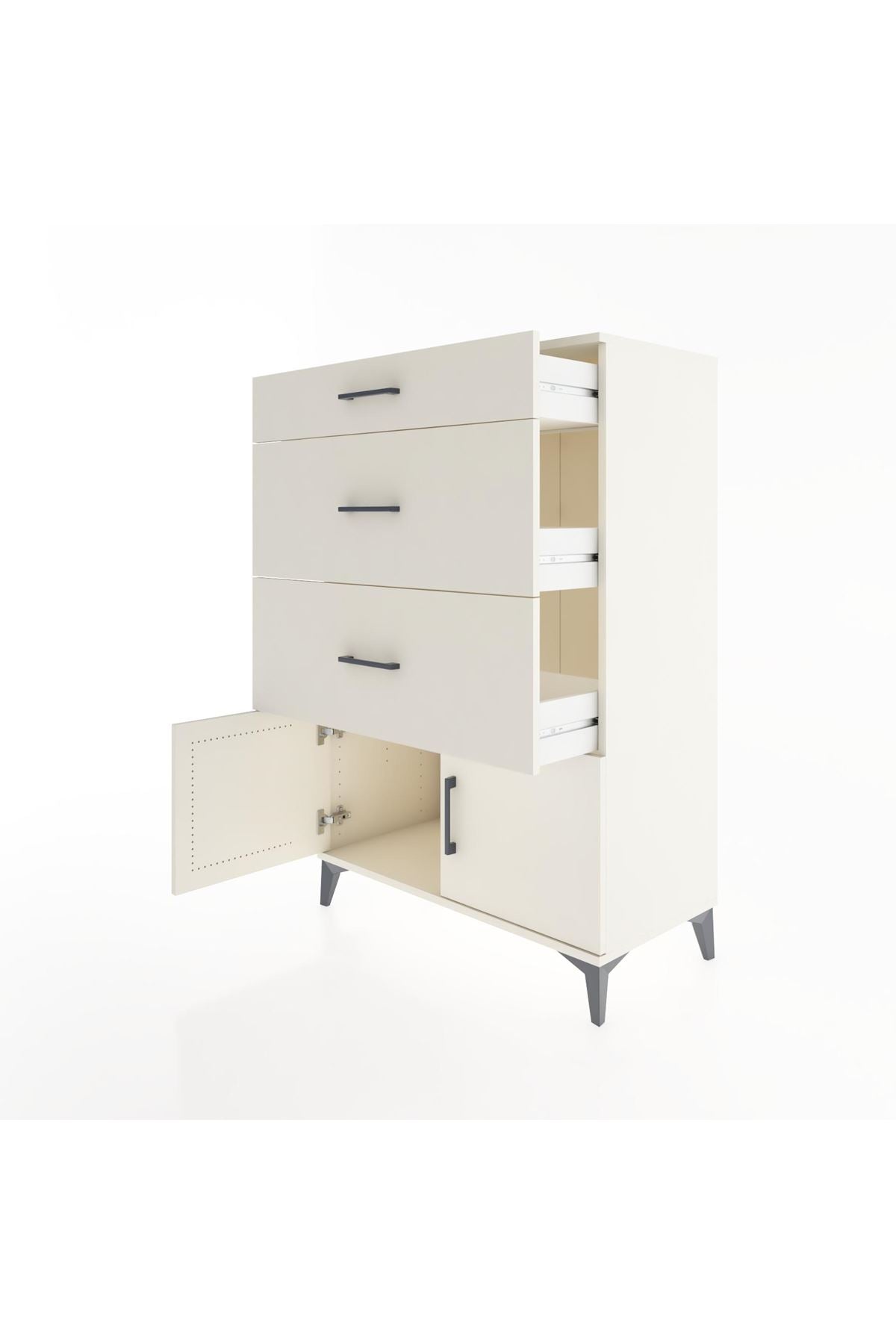 Hyperion Dolap 3 Çekmeceli 2 Kapaklı 88x44x134 Aytaşı-Aytaşı