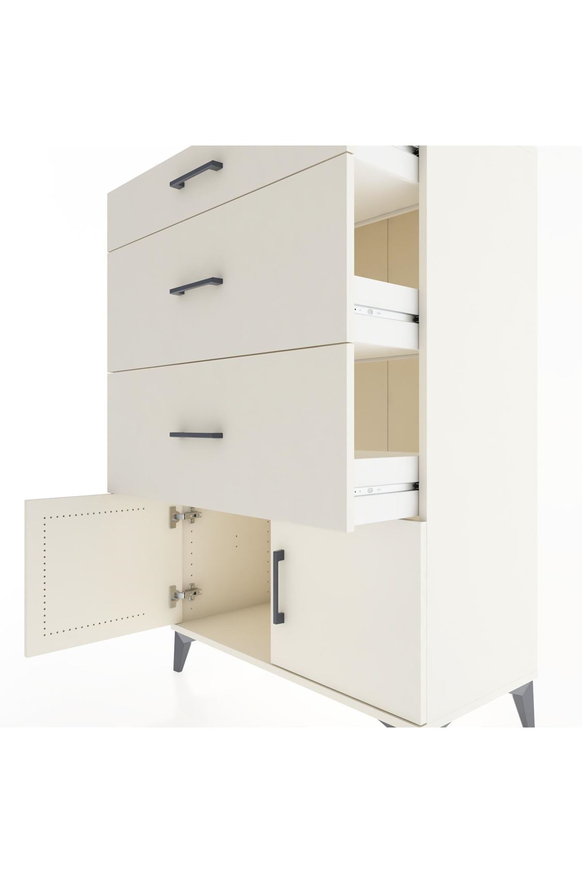 Hyperion Dolap 3 Çekmeceli 2 Kapaklı 88x44x134 Aytaşı-Aytaşı