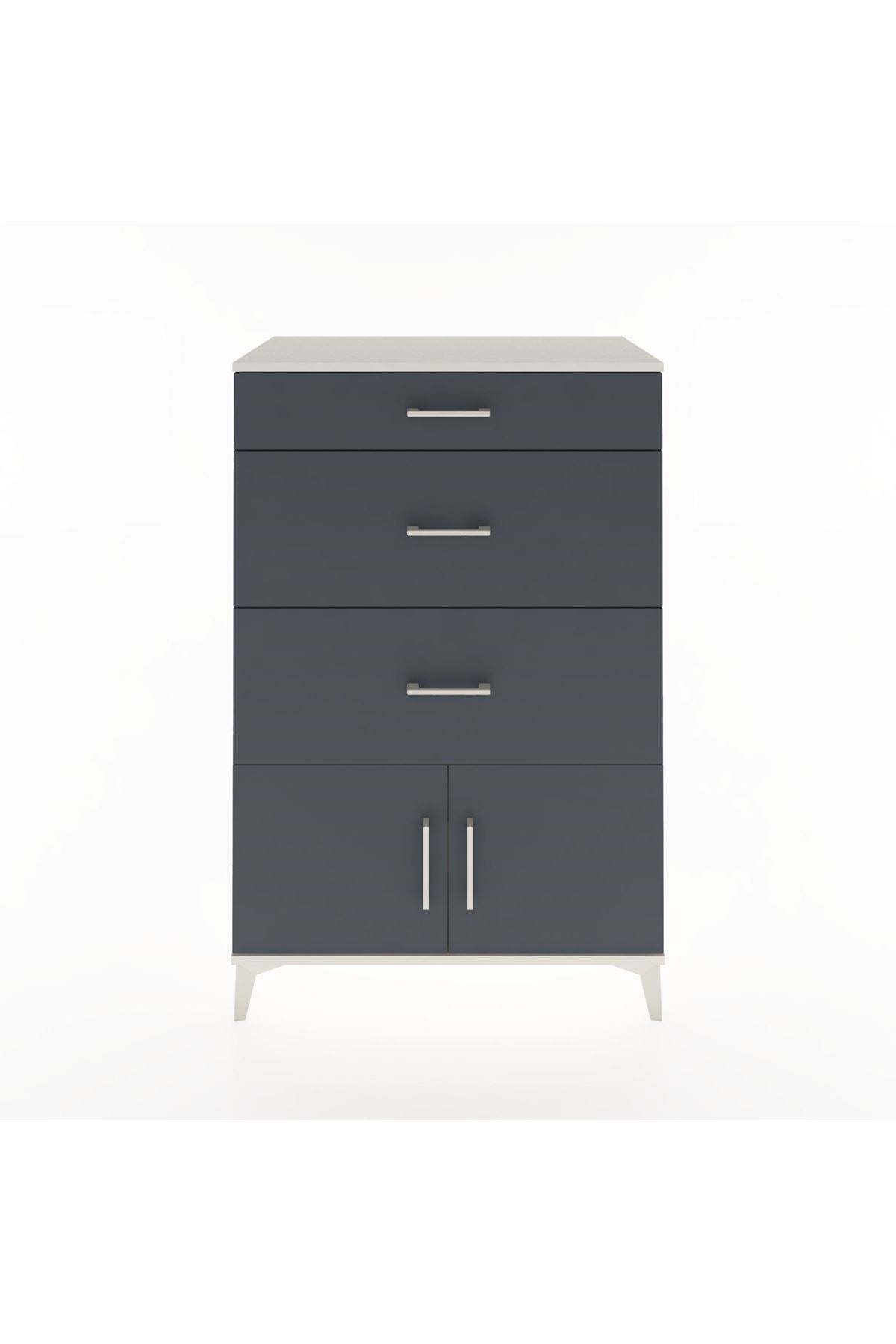 Hyperion Dolap 3 Çekmeceli 2 Kapaklı 88x44x134 Aytaşı-Antrasit