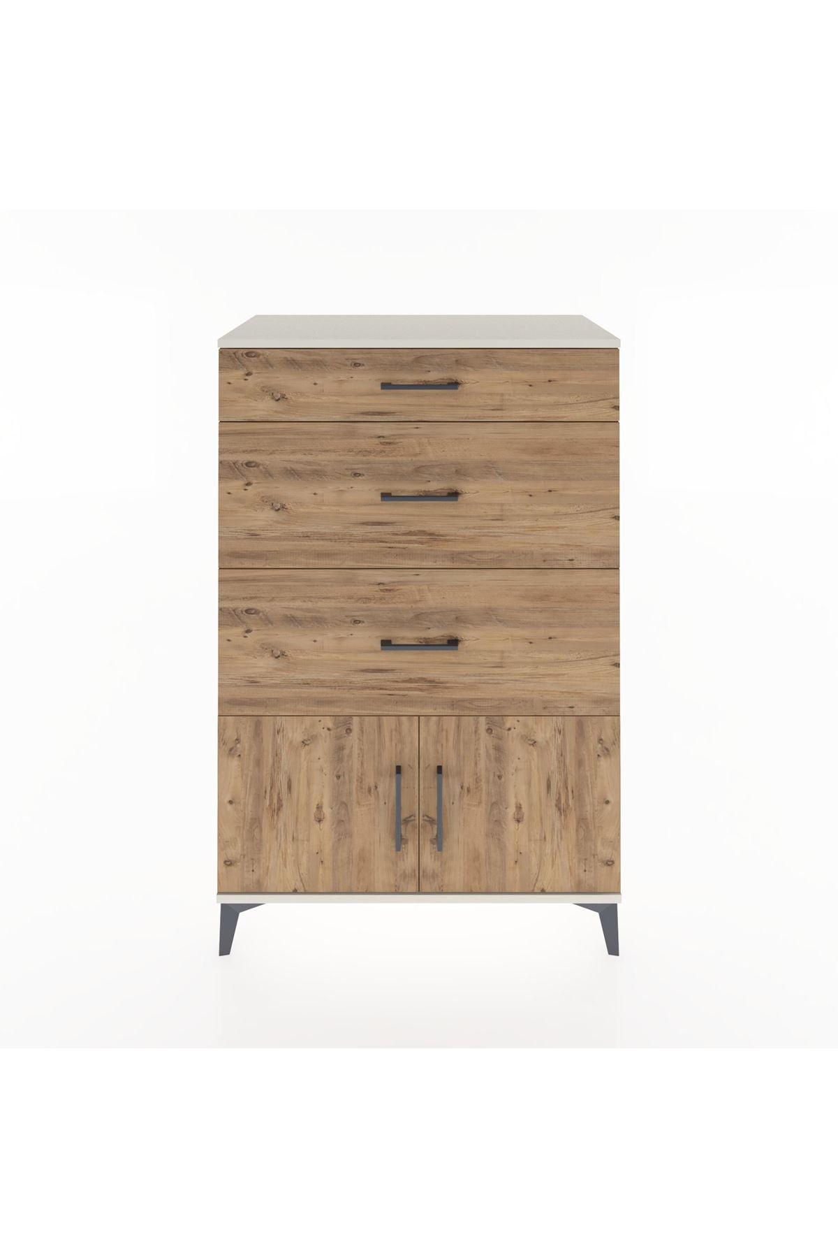 Hyperion Dolap 3 Çekmeceli 2 Kapaklı 88x44x134 Aytaşı-Çam