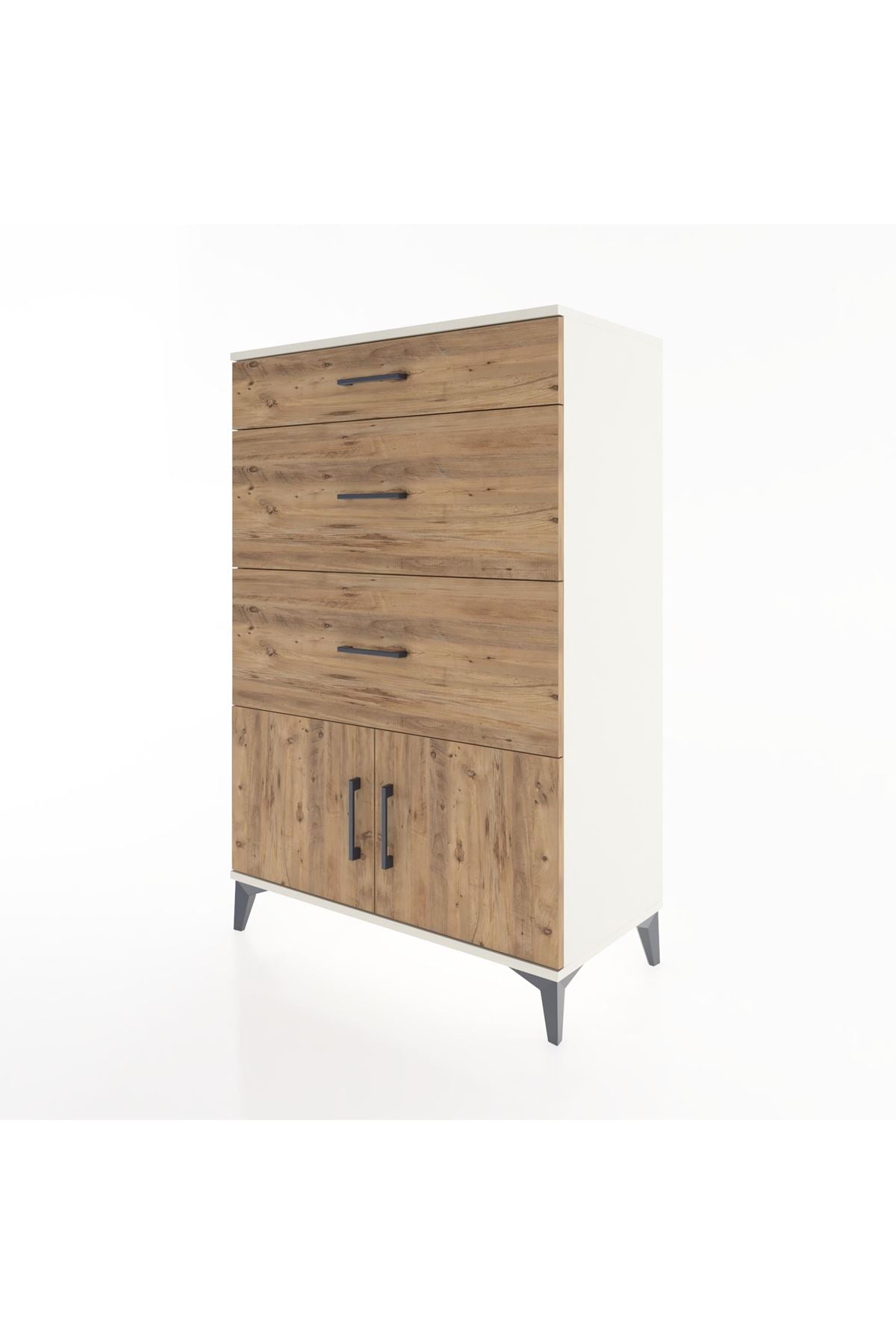 Hyperion Dolap 3 Çekmeceli 2 Kapaklı 88x44x134 Aytaşı-Çam