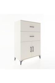 Hyperion Dolap Tek Raflı 2 Çekmeceli 2 Kapaklı 88x44x134 Aytaşı-Aytaşı