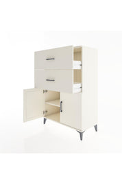 Hyperion Dolap Tek Raflı 2 Çekmeceli 2 Kapaklı 88x44x134 Aytaşı-Aytaşı