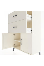 Hyperion Dolap Tek Raflı 2 Çekmeceli 2 Kapaklı 88x44x134 Aytaşı-Aytaşı