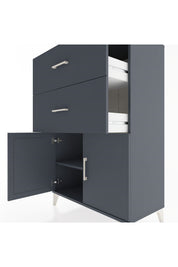 Hyperion Dolap Tek Raflı 2 Çekmeceli 2 Kapaklı 88x44x134 - S51M089V5B