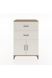 Hyperion Dolap Tek Raflı 2 Çekmeceli 2 Kapaklı 88x44x134 - S51M089V7B