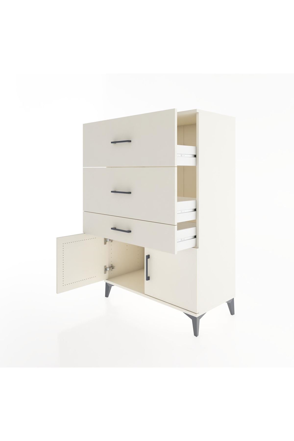 Hyperion Dolap 3 Çekmeceli 2 Kapaklı 88x44x134 Aytaşı-Aytaşı