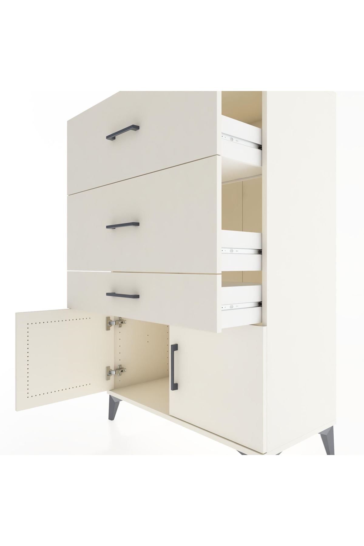 Hyperion Dolap 3 Çekmeceli 2 Kapaklı 88x44x134 Aytaşı-Aytaşı