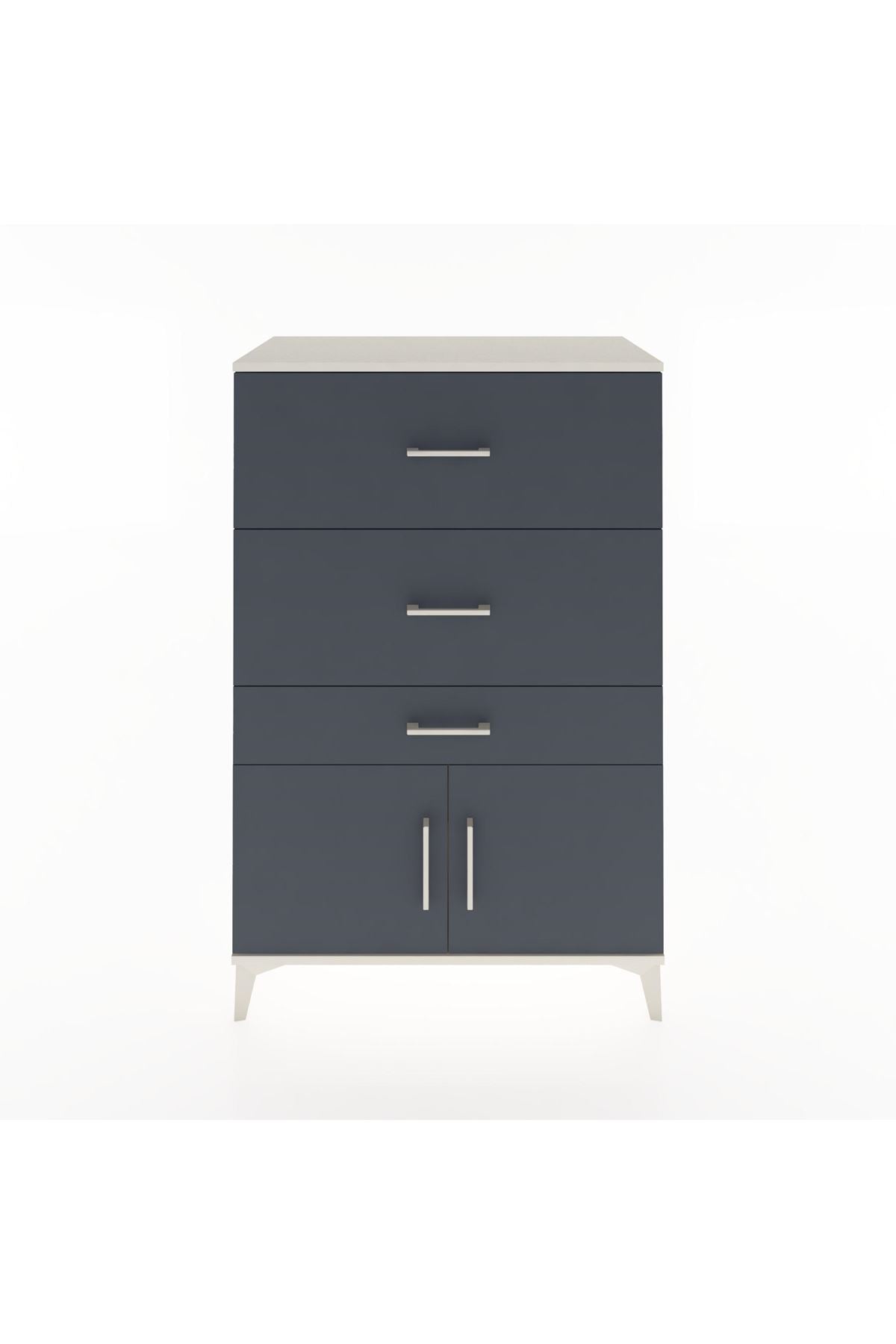 Hyperion Dolap 3 Çekmeceli 2 Kapaklı 88x44x134 Aytaşı-Antrasit