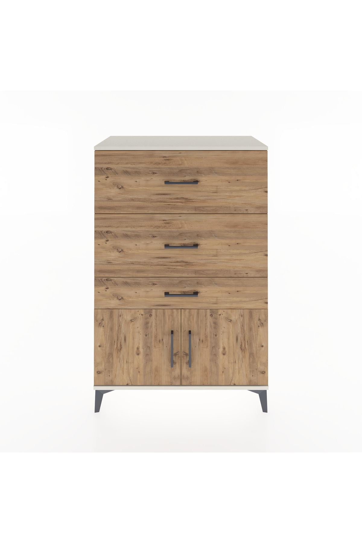 Hyperion Dolap 3 Çekmeceli 2 Kapaklı 88x44x134 Aytaşı-Çam