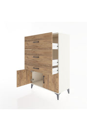 Hyperion Dolap 3 Çekmeceli 2 Kapaklı 88x44x134 Aytaşı-Çam