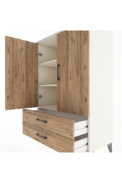 Hyperion Dolap 3 Raflı 2 Çekmeceli 2 Kapaklı 88x44x134 Aytaşı-Çam