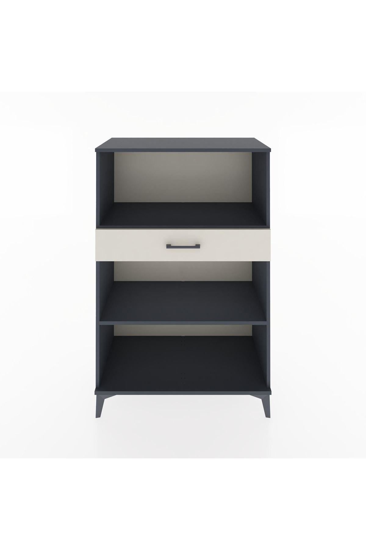 Hyperion Dolap 2 Raflı Tek Çekmeceli 88x44x134 Antrasit-Aytaşı
