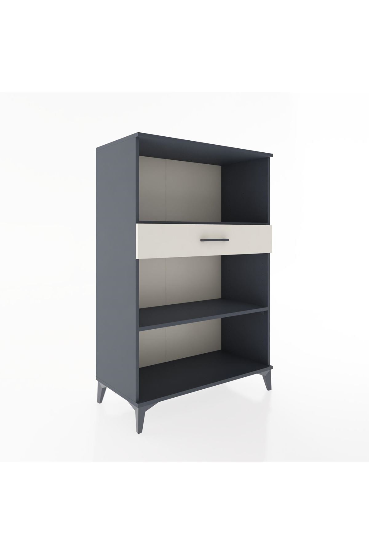 Hyperion Dolap 2 Raflı Tek Çekmeceli 88x44x134 Antrasit-Aytaşı