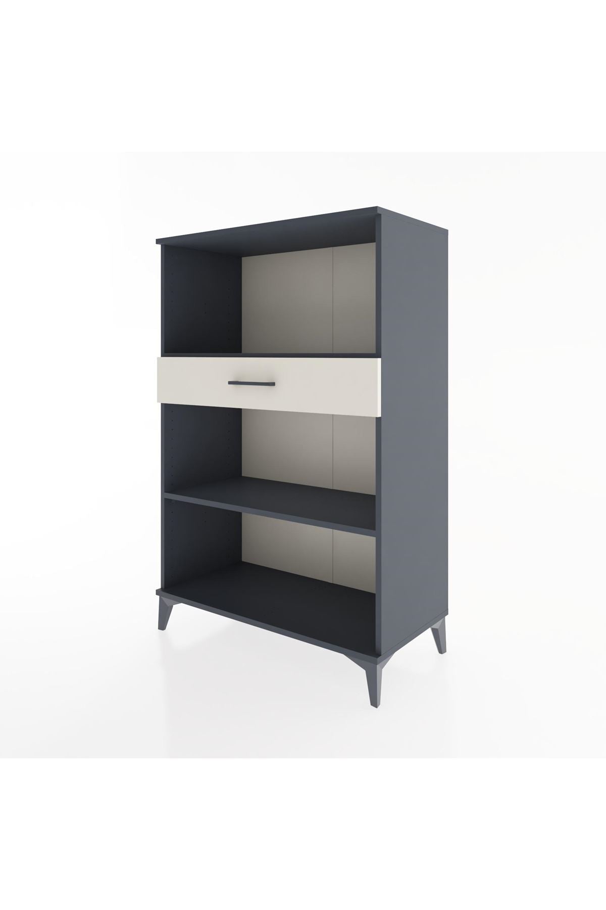 Hyperion Dolap 2 Raflı Tek Çekmeceli 88x44x134 Antrasit-Aytaşı