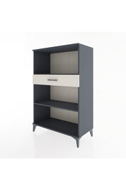 Hyperion Dolap 2 Raflı Tek Çekmeceli 88x44x134 Antrasit-Aytaşı
