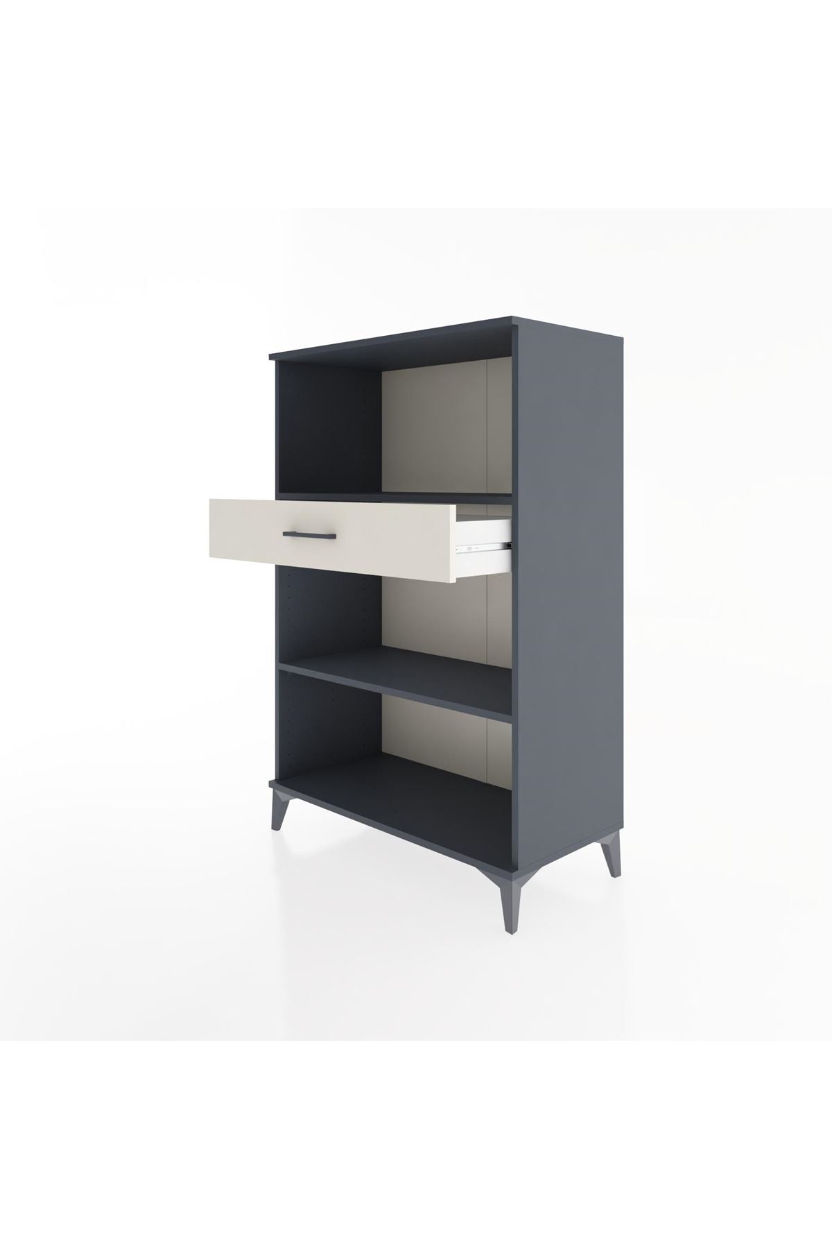 Hyperion Dolap 2 Raflı Tek Çekmeceli 88x44x134 Antrasit-Aytaşı