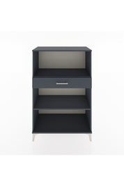 Hyperion Dolap 2 Raflı Tek Çekmeceli 88x44x134 Antrasit-Antrasit