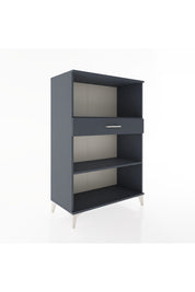 Hyperion Dolap 2 Raflı Tek Çekmeceli 88x44x134 Antrasit-Antrasit