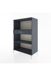 Hyperion Dolap 2 Raflı Tek Çekmeceli 88x44x134 Antrasit-Antrasit