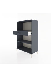 Hyperion Dolap 2 Raflı Tek Çekmeceli 88x44x134 Antrasit-Antrasit