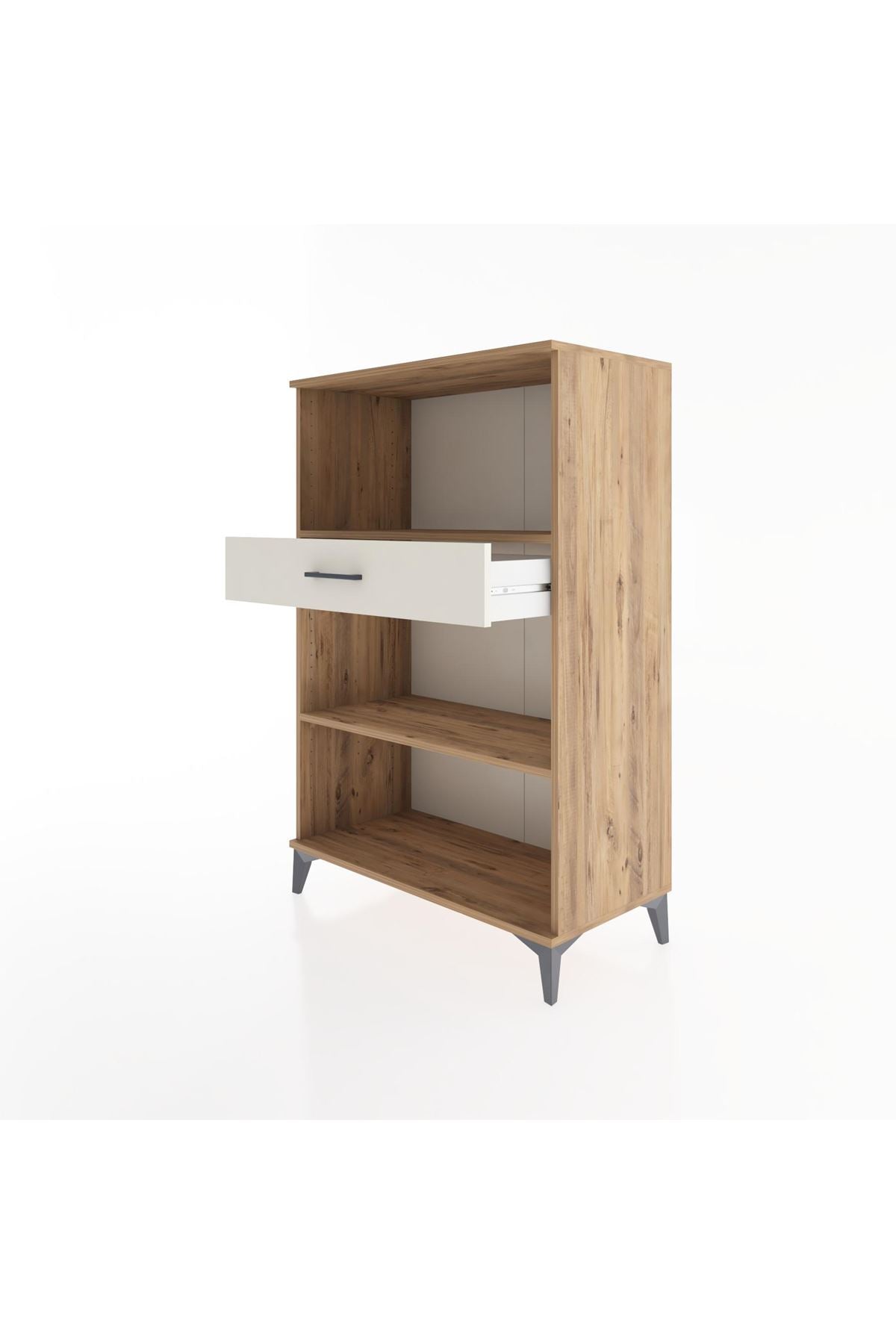 Hyperion Dolap 2 Raflı Tek Çekmeceli 88x44x134 Çam-Aytaşı