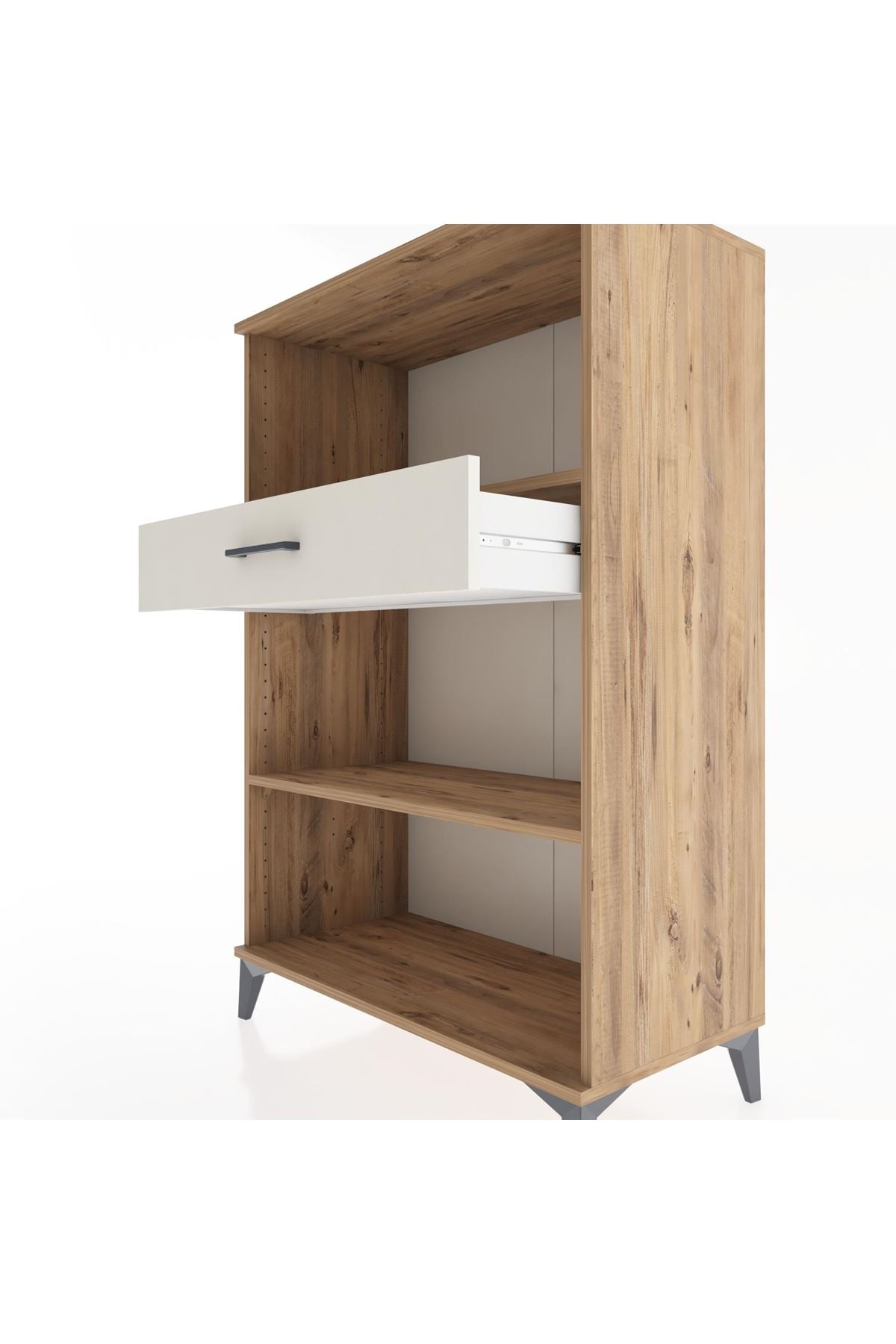 Hyperion Dolap 2 Raflı Tek Çekmeceli 88x44x134 Çam-Aytaşı