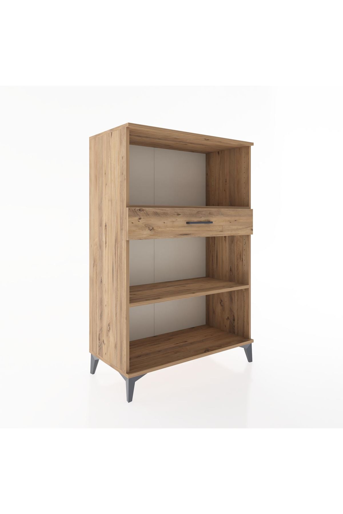 Hyperion Dolap 2 Raflı Tek Çekmeceli 88x44x134 Çam-Çam
