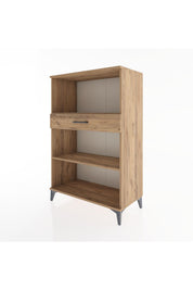 Hyperion Dolap 2 Raflı Tek Çekmeceli 88x44x134 Çam-Çam