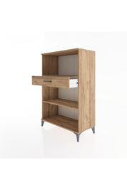 Hyperion Dolap 2 Raflı Tek Çekmeceli 88x44x134 Çam-Çam