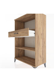 Hyperion Dolap 2 Raflı Tek Çekmeceli 88x44x134 Çam-Çam